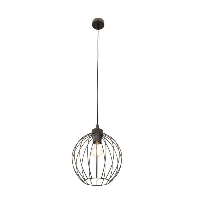 Sospensione Minimal Industrial Hathor 1 Luce Nera