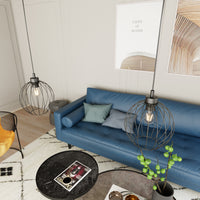 Sospensione Minimal Industrial Hathor 1 Luce Nera