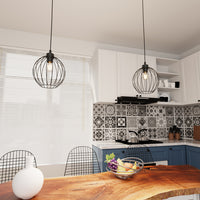 Sospensione Minimal Industrial Hathor 1 Luce Nera