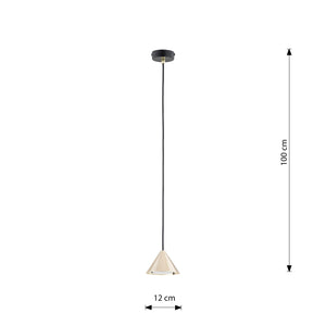 Sospensione Minimal Skadi 1 Luce In Acciaio Oro