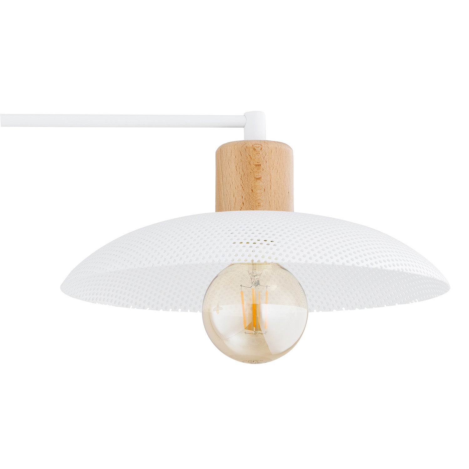 Lampadario Minimal Ishtar Acciaio Bianco 4 Luci E27 Ip20