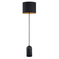 Piantana Minimal Enlil Acciaio Nero Oro 1 Luce E27 Ip20