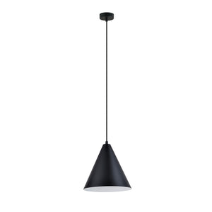 Sospensione Nordica Ninhursag 1 Luce In Acciaio Nero