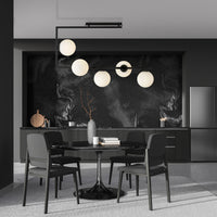 Plafoniera Minimal Nanna Acciaio Nero Oro 5 Luci E14 Ip20