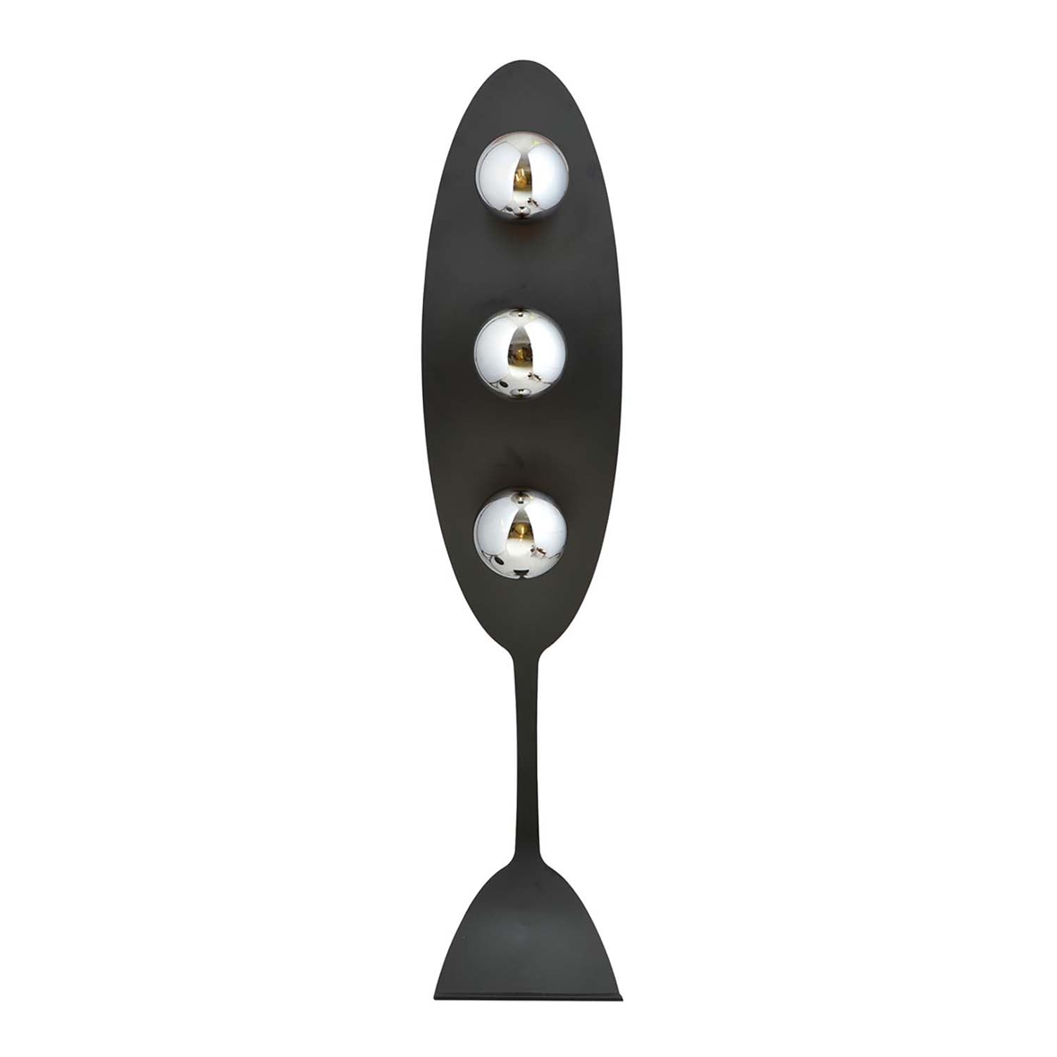 Piantana Minimal Dagda Acciaio Nero Grigio 3 Luci E14 Ip20