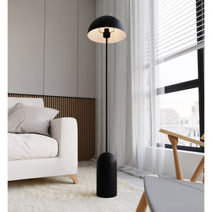 Piantana Minimal Danu Acciaio Nero 1 Luce E27 Ip20