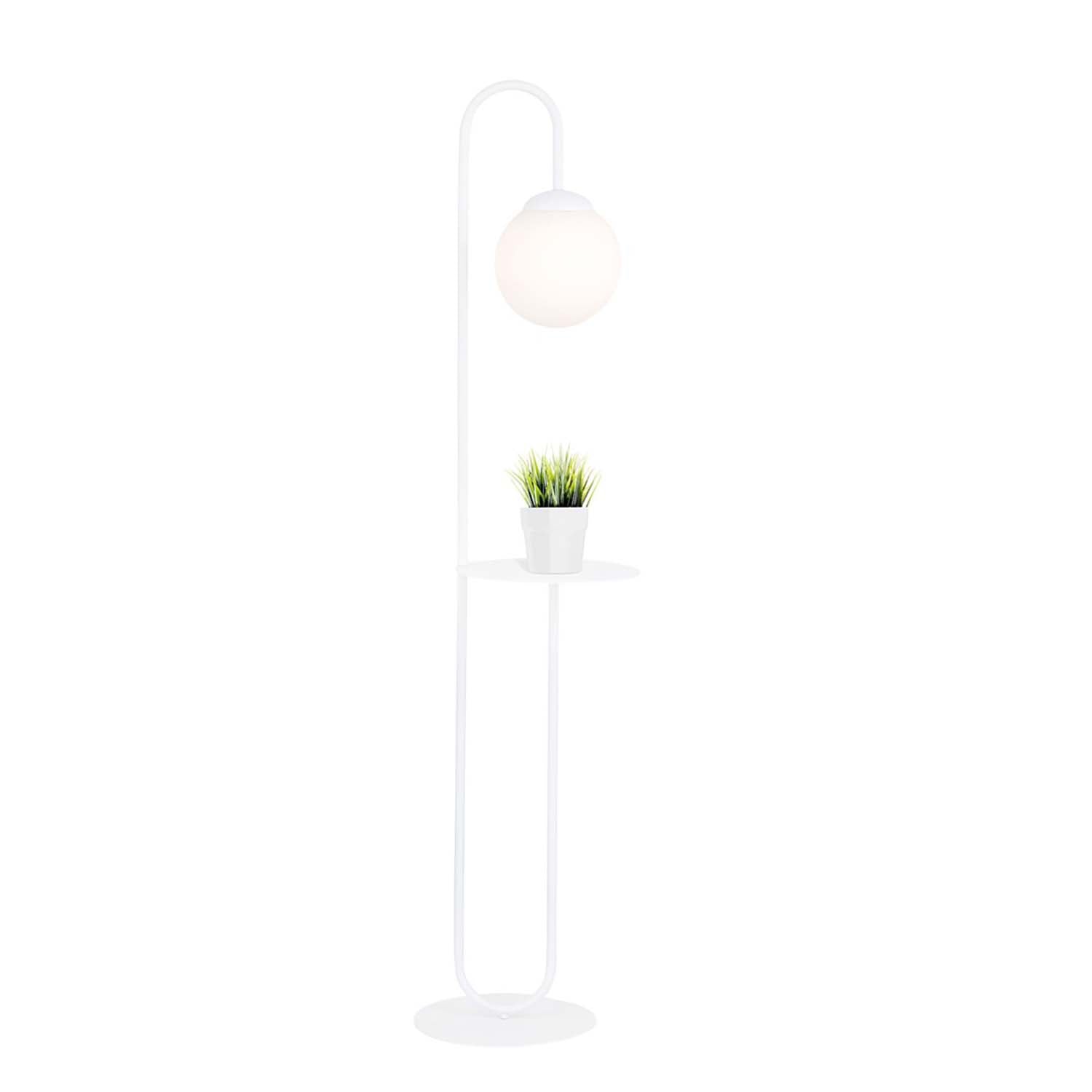 Piantana Minimal Arawn Acciaio Bianco 1 Luce E14 Ip20