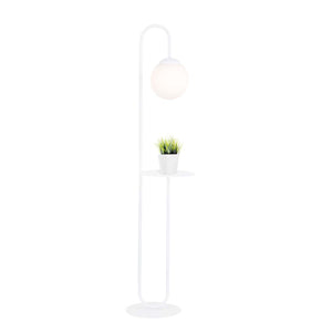 Piantana Minimal Arawn Acciaio Bianco 1 Luce E14 Ip20