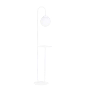 Piantana Minimal Arawn Acciaio Bianco 1 Luce E14 Ip20
