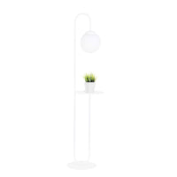 Piantana Minimal Arawn Acciaio Bianco 1 Luce E14 Ip20