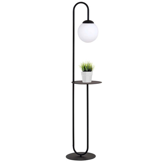Piantana Minimal Arawn Acciaio Nero 1 Luce E14 Ip20