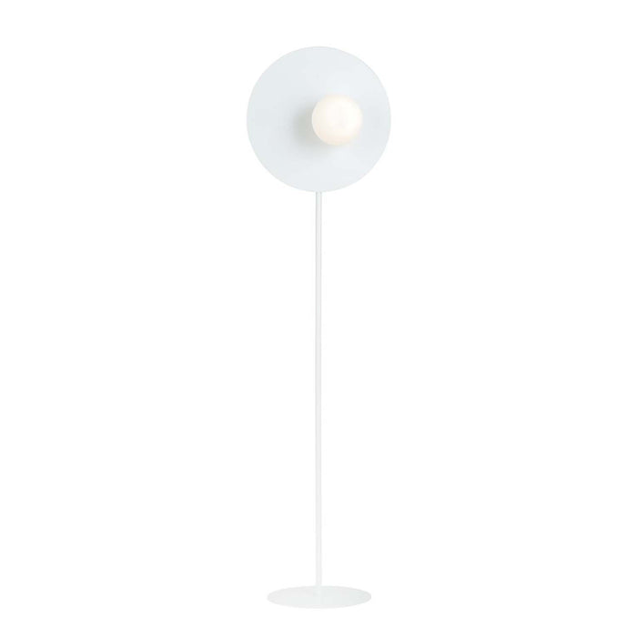 Piantana Minimal Ippolita Acciaio Bianco 1 Luce E14 Ip20