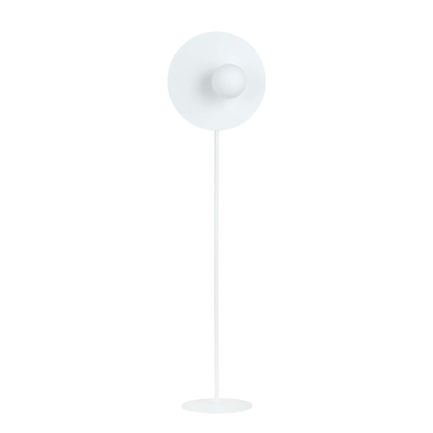 Piantana Minimal Ippolita Acciaio Bianco 1 Luce E14 Ip20