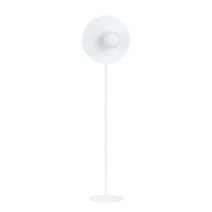 Piantana Minimal Ippolita Acciaio Bianco 1 Luce E14 Ip20