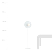Piantana Minimal Ippolita Acciaio Bianco 1 Luce E14 Ip20