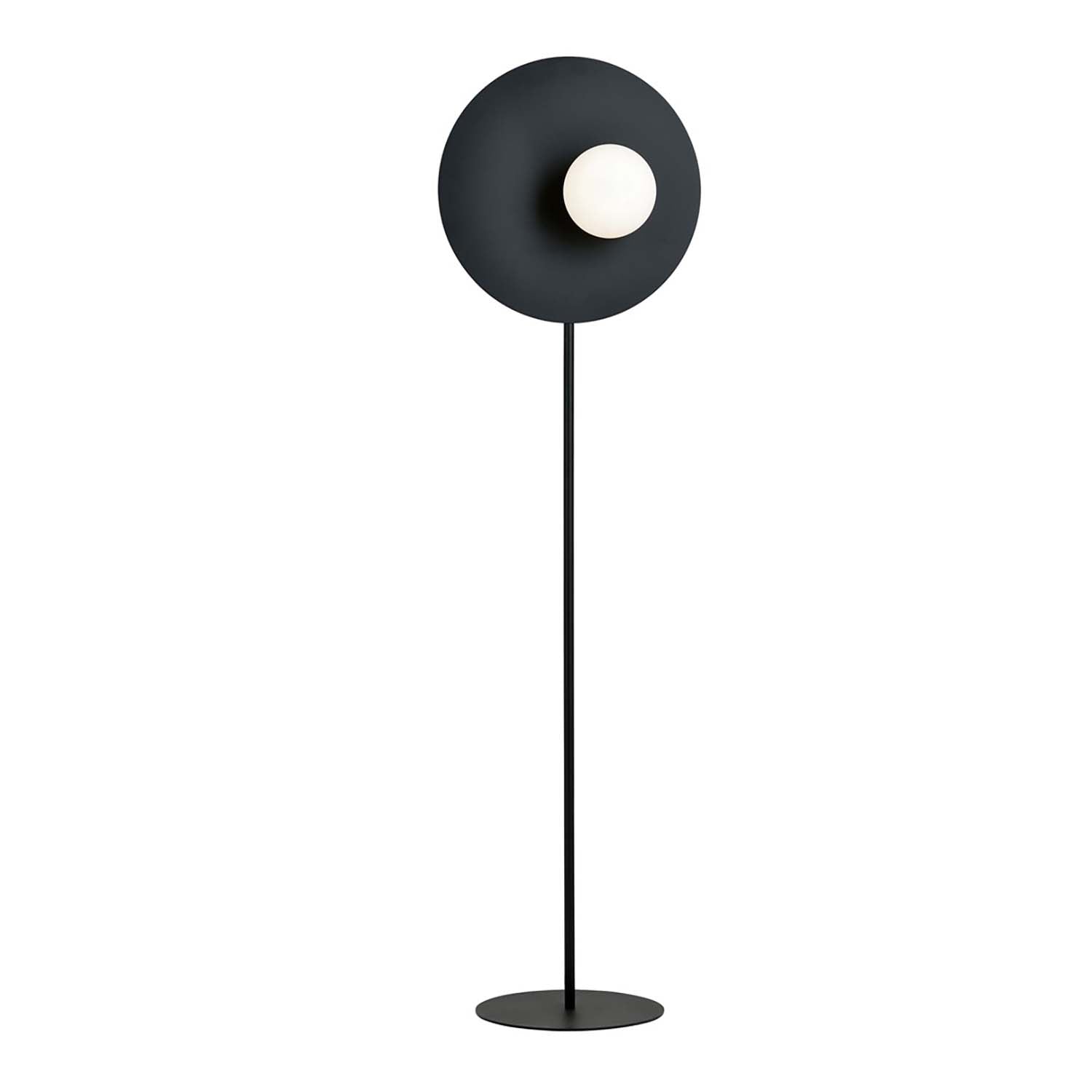Piantana Minimal Ippolita Acciaio Nero 1 Luce E14 Ip20