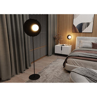 Piantana Minimal Ippolita Acciaio Nero 1 Luce E14 Ip20