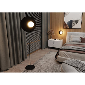 Piantana Minimal Ippolita Acciaio Nero 1 Luce E14 Ip20