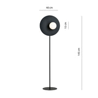 Piantana Minimal Ippolita Acciaio Nero 1 Luce E14 Ip20