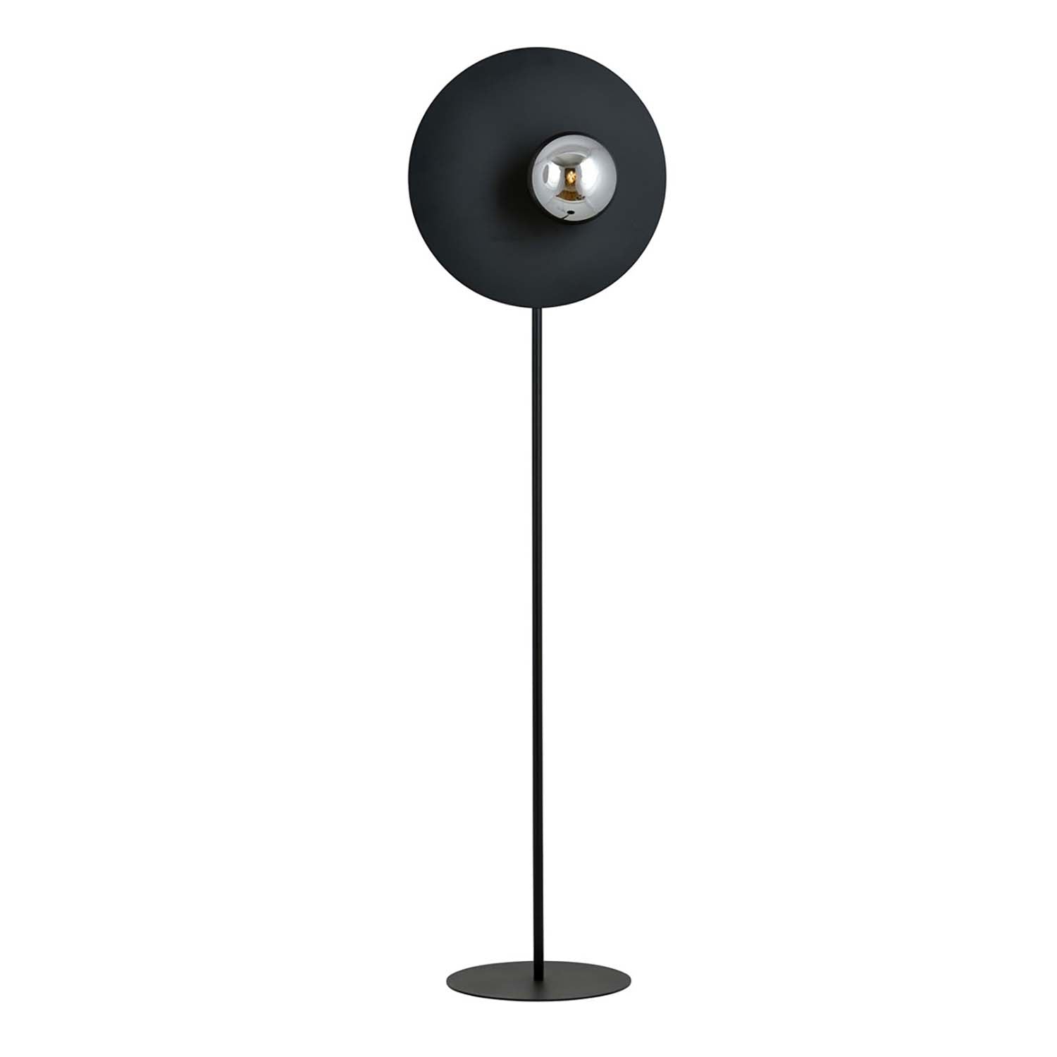 Piantana Minimal Ippolita Acciaio Nero Grigio 1 Luce E14 Ip20