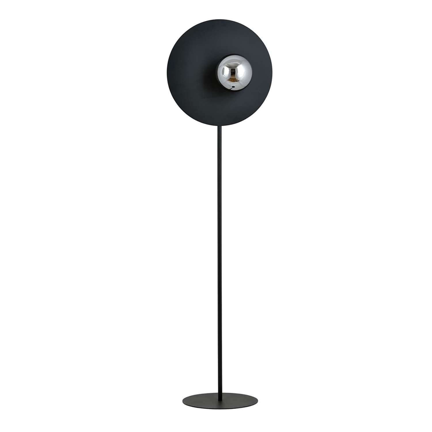 Piantana Minimal Ippolita Acciaio Nero Grigio 1 Luce E14 Ip20