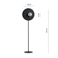 Piantana Minimal Ippolita Acciaio Nero Grigio 1 Luce E14 Ip20