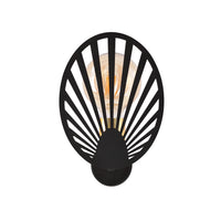 Applique Contemporanea 1 Luce Tallia In Acciaio Nero E Oro