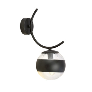 Applique Moderna Coeo Acciaio Nero 1 Luce E14 Ip20