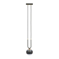 Sospensioni Moderna Crio Acciaio Nero 1 Luce E14 Ip20