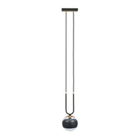 Sospensioni Moderna Crio Acciaio Nero 1 Luce E14 Ip20