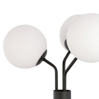 Piantana Moderno Orione Acciaio Nero 3 Luci E14 Ip20