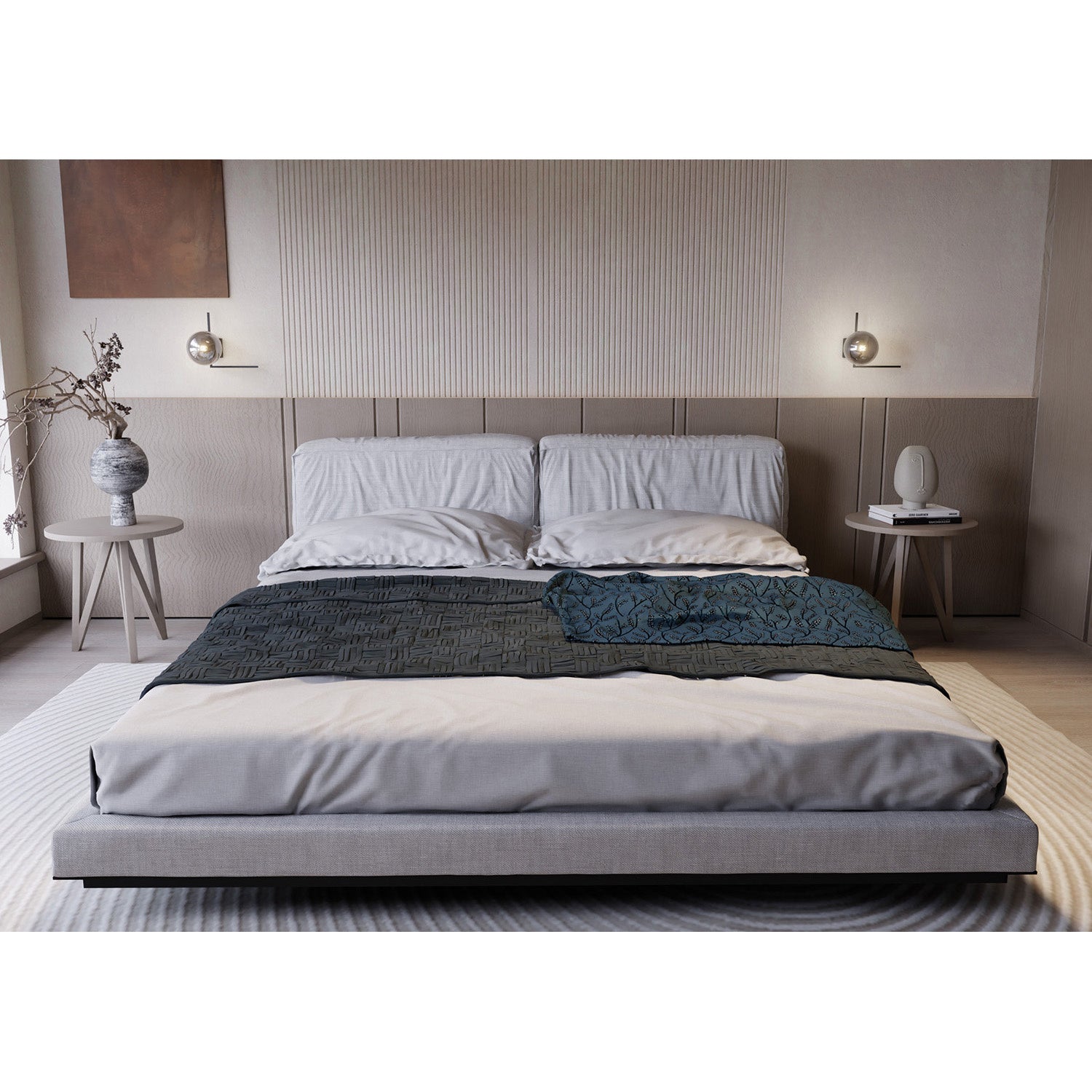 Plafoniera Moderna 1 Luce Andromeda 1130/1G In Acciaio Nero Vetro Fumè