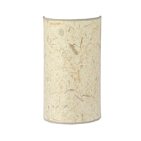 Applique Minimal 1 Luce Drago In Acciaio Bianco E Beige Effetto Sughero