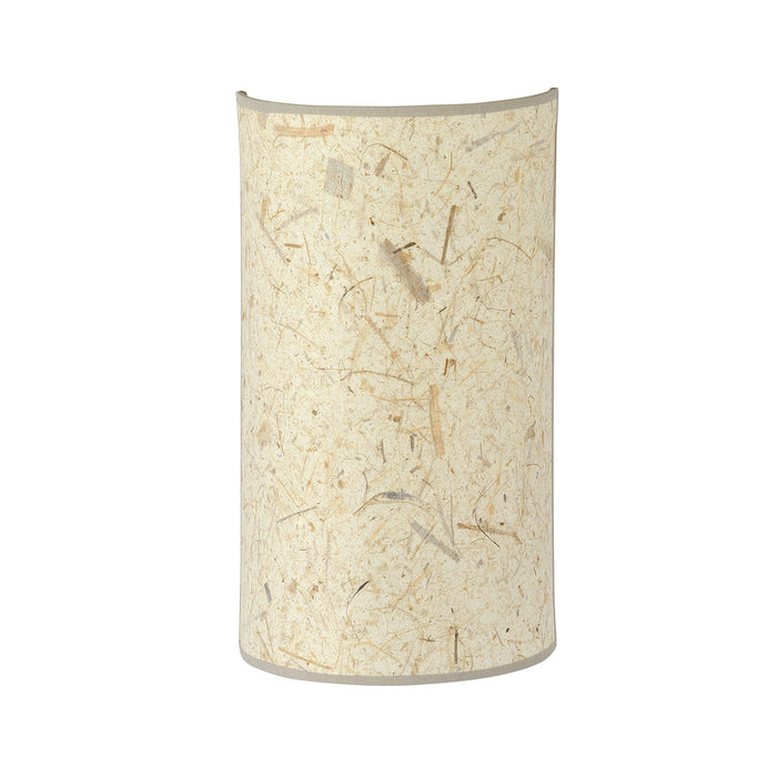 Applique Minimal 1 Luce Drago In Acciaio Bianco E Beige Effetto Sughero