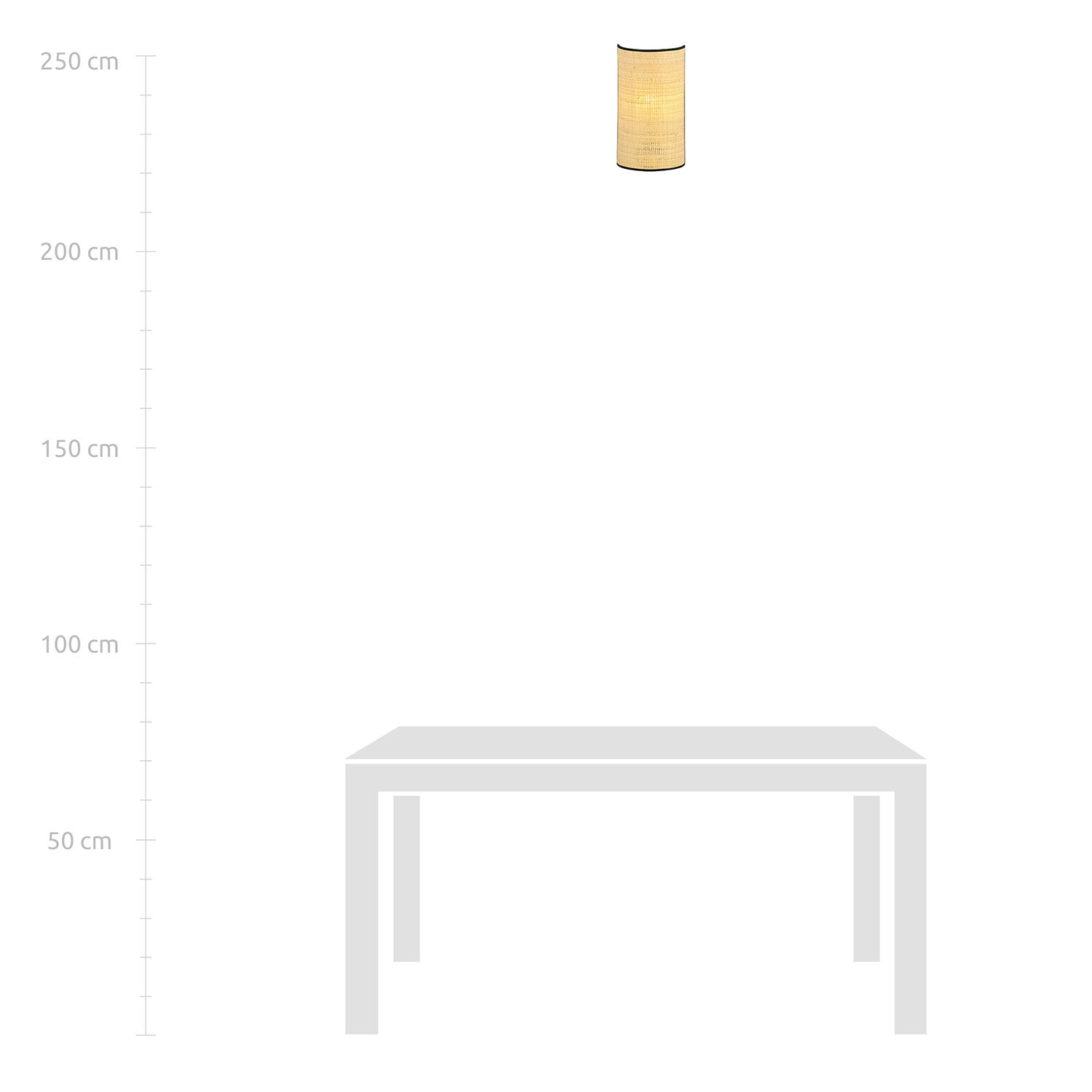 Applique Nordica 1 Luce Drago In Acciaio Nero E Rattan