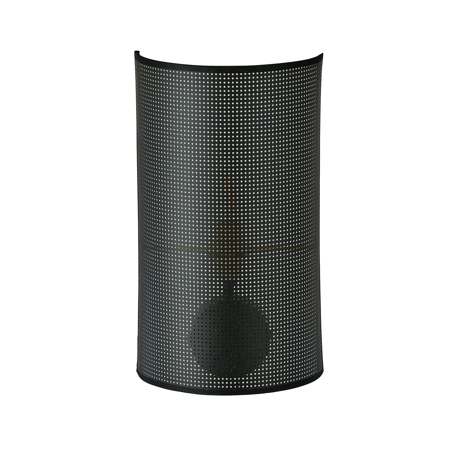 Applique Minimal 1 Luce Drago In Acciaio Nero E Oro