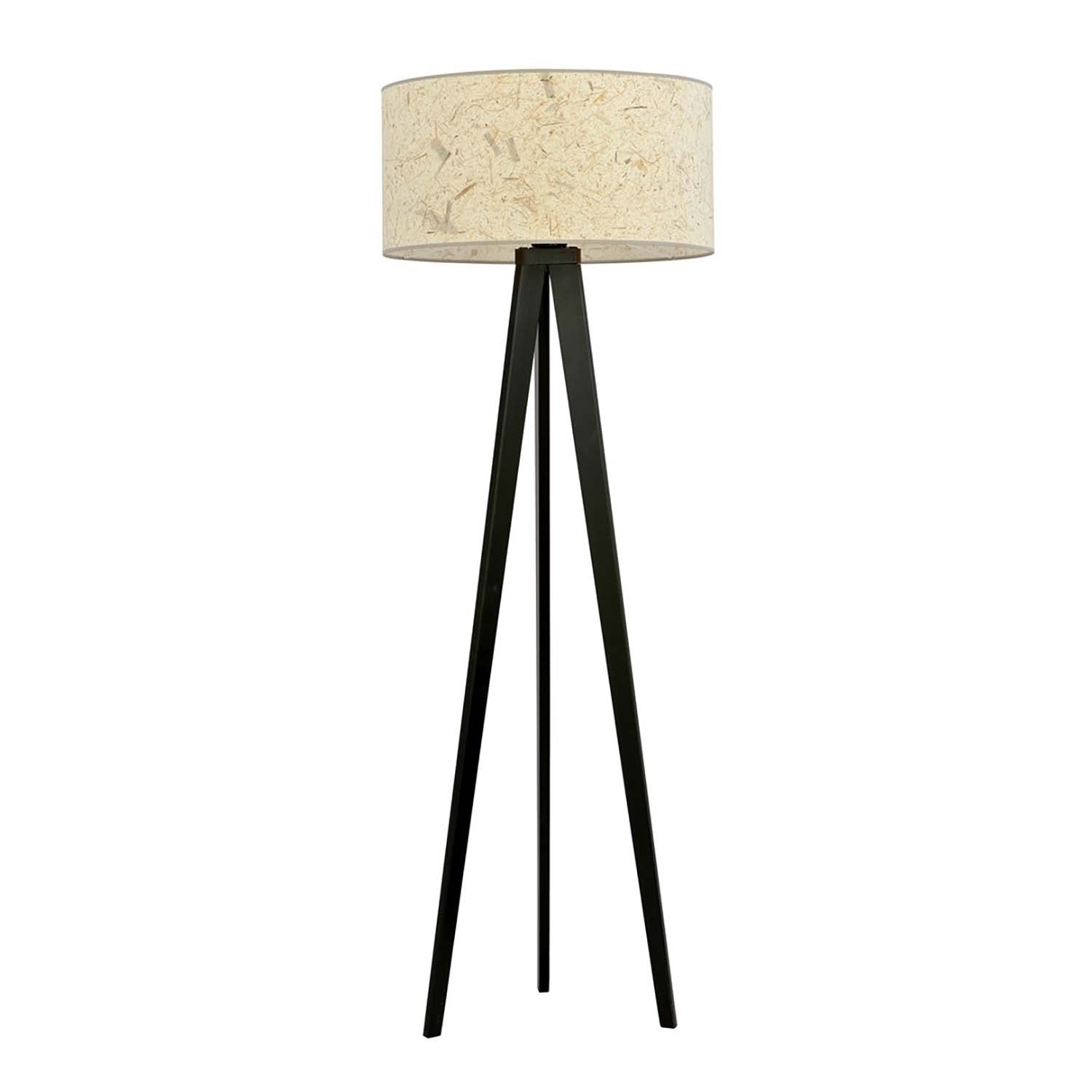 Piantana Moderno Drago Acciaio Nero 1 Luce E27 Ip20