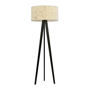 Piantana Moderno Drago Acciaio Nero 1 Luce E27 Ip20