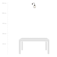 Applique Moderna 1 Luce Auriga In Accaio Nero E Vetro Trasparente