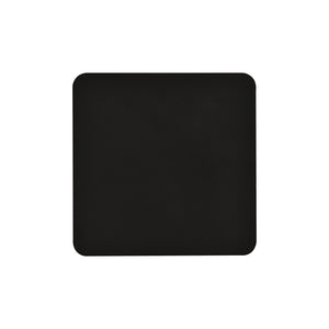 Applique Minimal Quadrata 1 Luce Indiretta Agni In Acciaio Nero