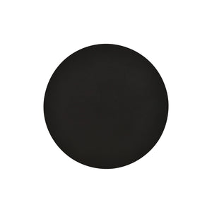 Applique Minimal Tonda 1 Luce Indiretta Agni In Acciaio Nero