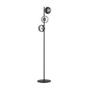 Piantana Minimal Durga Acciaio Nero 3 Luci E14 Ip20