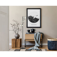 Piantana Minimal Durga Acciaio Nero Grigio 3 Luci E14 Ip20