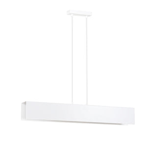 Lampadario Moderno 3 Luci Hachiman In Acciaio Bianco