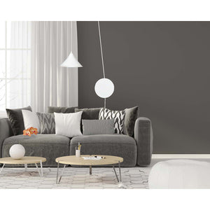 Sospensione Minimal 1 Luce Fujin In Acciao Bianco E Paralume A Cono