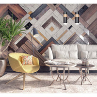 Lampadario 2 Luci Change In Acciaio Nero A Cilindro Con Legno Naturale