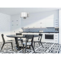 Sospensione Moderna 1 Luce Houyi In Acciao Bianco E Cromo