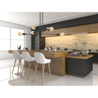 Lampadario Industrial 6 Luci Multiplo In Acciaio Nero A Bracci