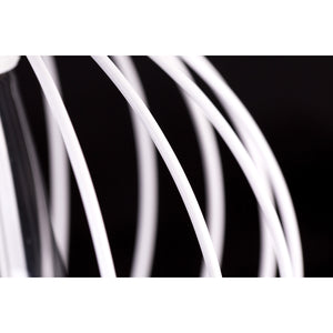 Sospensione 1 Luce Morgana Paralume A Gabbia In Acciaio Bianco E Legno Naturale