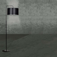 Piantana Contemporaneo Sigfrido Acciaio Nero 1 Luce E27 Ip20
